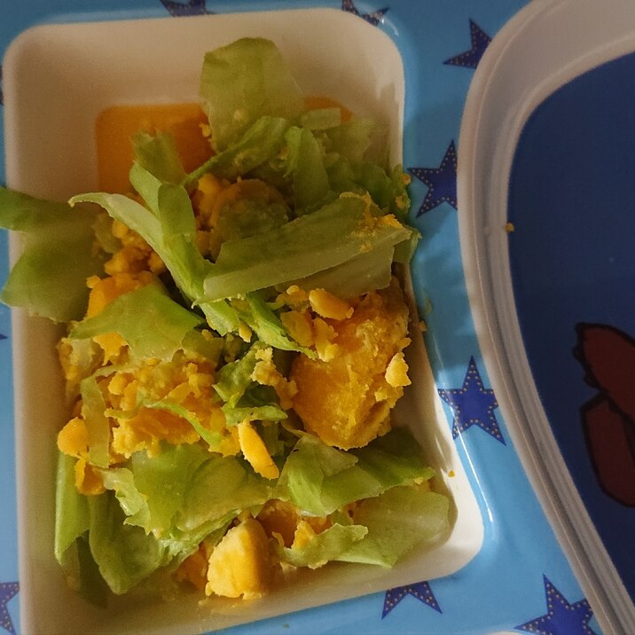 卵とキャベツのシンプルサラダ